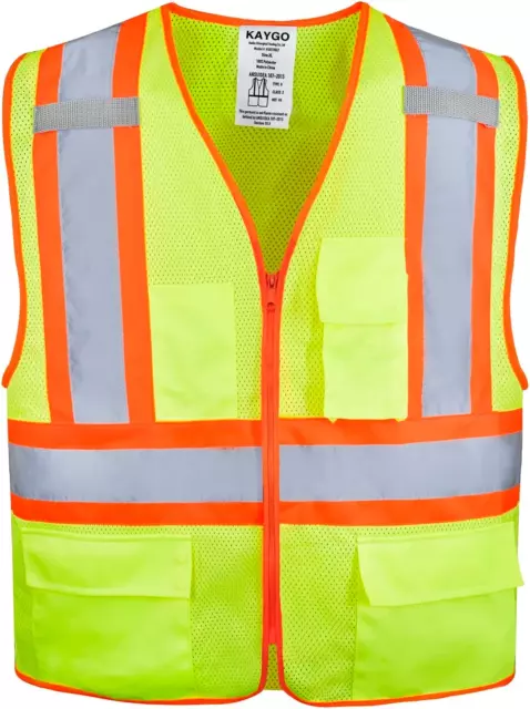 HIGH VISIBILITY SAFETY Vests KG0100, Safety Vests Reflective with ...
