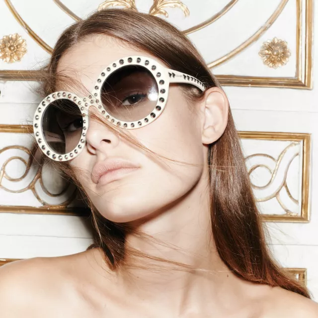 PRADA ABSOLUTE ORNATE Round Studded Sunglasses SPR 29Q in  display picture 1