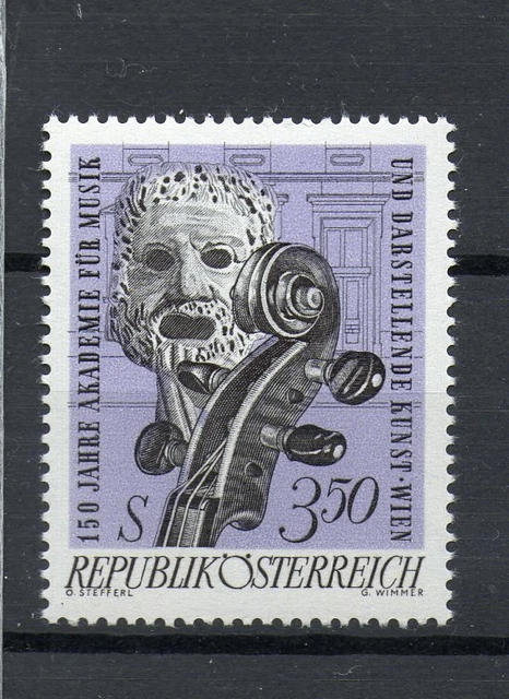 Österreich MiNr. 1253 150 Jahre Akademie für Musik und Darstellende Kunst, Wien.