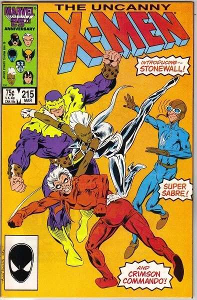 The Uncanny X-Men Comic Book #215 Marvel Comics 1987 VERY HIGH GRADE NEW UNREAD