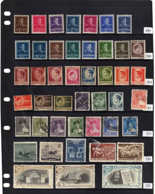 92 old Stamps from Romania collection see scans FREEPOST 2