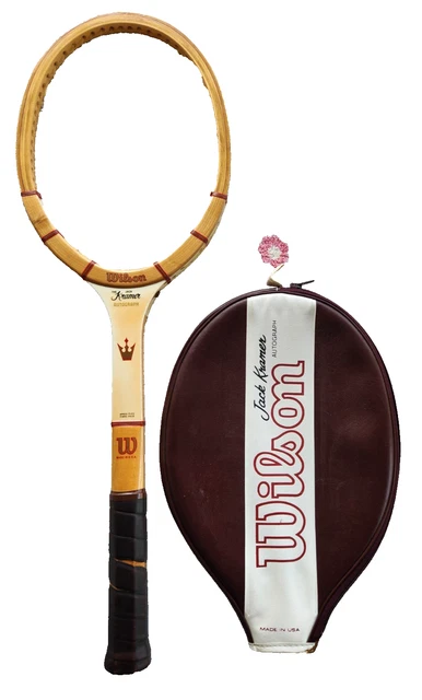 Raquette Vintage Wilson Jack Kramer Autograph – Bois, Taille 4-5/8