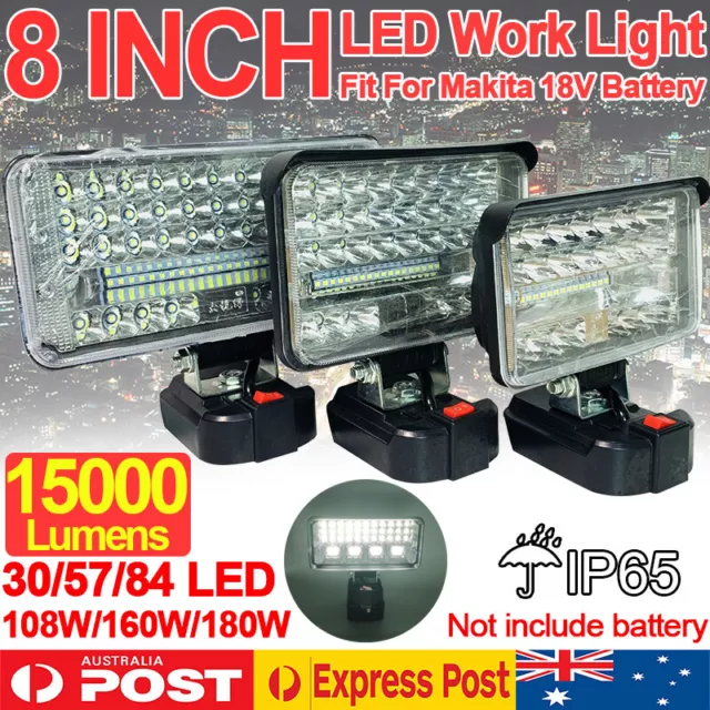 18V Li-ion LED Work Light Torch Camping Workshop Flashlights For Makita Battery