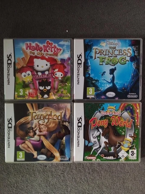 DS BUNDLE X4 Games Tangled Disney Princess Frog Nintendo - All Complete ...