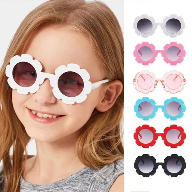 Niedliche runde Sonnenbrille für Kinder blumenförmig Mädchen Baby Kinder Kleinkind Farbton UV400