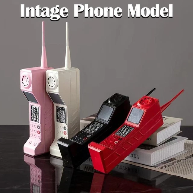 Retro Brick Cell Phone Decoration Crafts Telephone Model  Bar