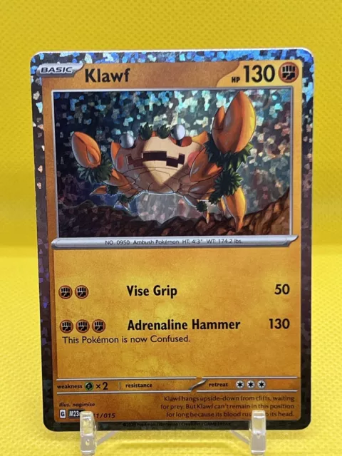 Pokemon TCG - Klawf 011/015 - Holo card - McDonalds Happy Meal 2023 FRESH  MINT