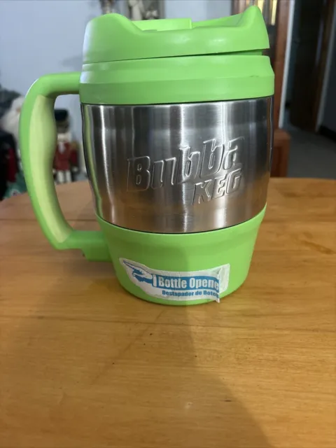 Bubba Keg Green and Stainless Steel 52oz with Bottle Opener