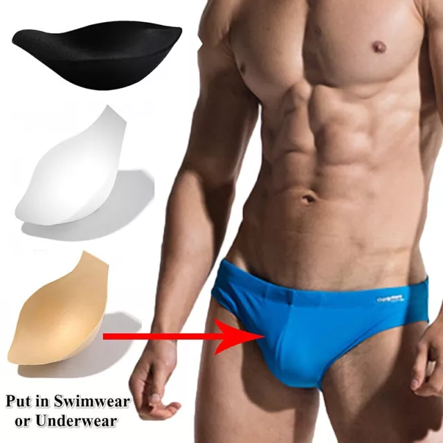 2PCS CUP POUCH Bulge Enhancer Men's sponge Pad Insert for