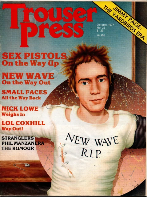 TROUSER PRESS OCT 1977 Punk 60 #39 sPistols Small Faces Jimmy TROUSER PRESS OCT 1977 Punk 60 #39 sPistols Small Faces Jimmy