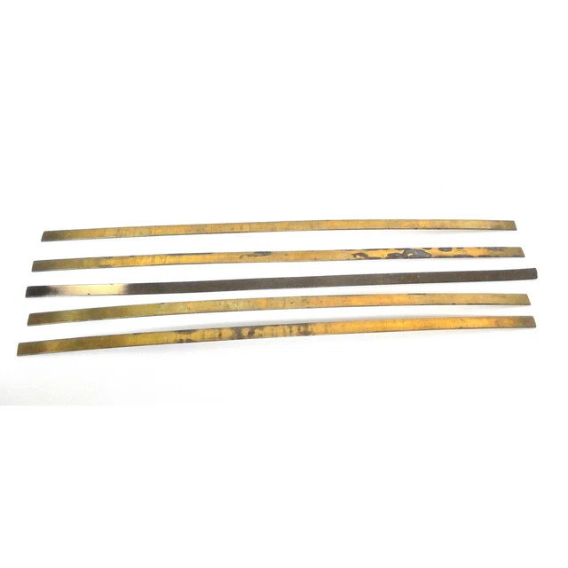 Lot 5 Anciennes Barres En Laiton Pour Rideaux Type Bonne Femme