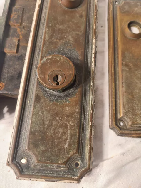 Antique Sargent Brass Door Mortise Dead Bolt Lock Hardware With Cylinder 2