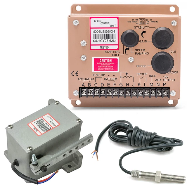 12/24V ELECTRONIC ENGINE Speed Controller Governor ESD5500E Generator