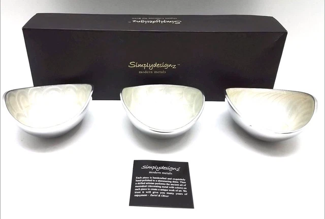 Tazones modernos en forma de tuerca de metal SIMPLY DESIGNZ