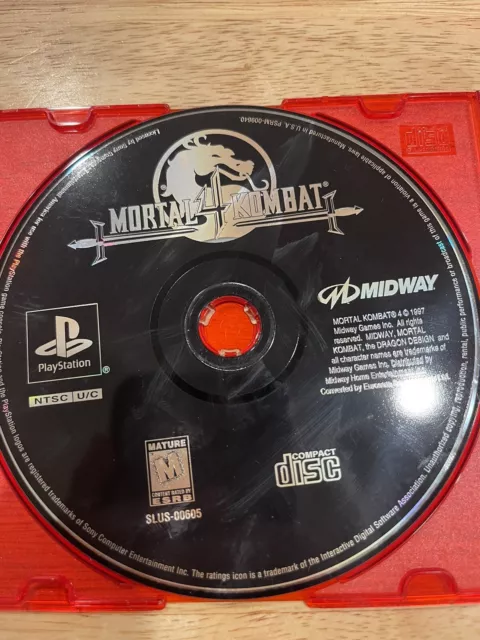 Mortal Kombat 4 (Greatest Hits & Registration) PS1 Game And Manual Only  Tested
