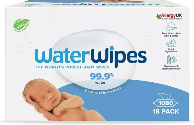 BIOLANE - Lingettes bébé H2O à l'eau - Bébé - Lot de 6x72 (432