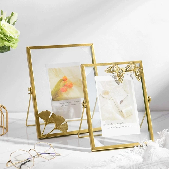 plante Métal Verre Cadre photo Cadre décoratif de famille Titulaire de l'image