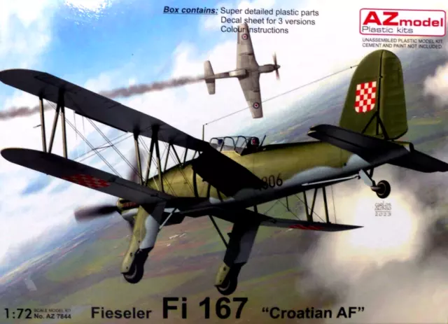 AZ Model 7844 - 1:72 Fieseler Fi 167 "Croatian AF"