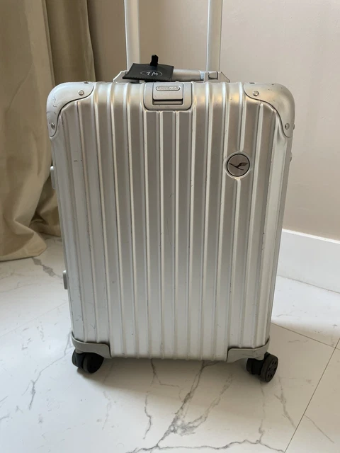 RIMOWA Cabin Aluminum Carry-On Silver  | Lufthansa Edition NEW black wheels