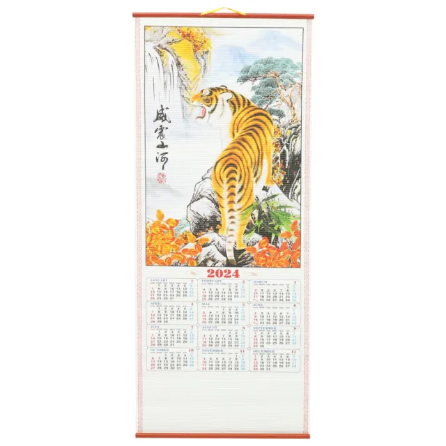 Carta 2024 calendario da parete da appendere decorazioni soggiorno cinese