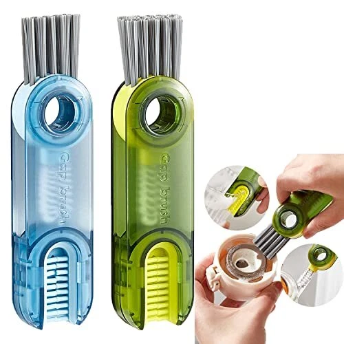 3 in 1 Multipurpose Bottle Gap Cleaner Brush, 3 in 1 Tiny Bottle Cup Lid