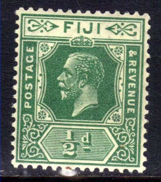 Fiji 1922 - 27 KGV 1/2d Green MM SG 229 ( D75 )