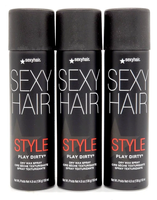 Sexy Hair Style Sexy Hair Play Dirty Dry Wax Spray 4.8 oz - "Set of 3"