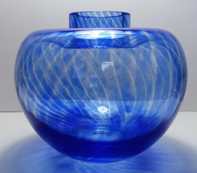 Rosenthal Studioline Vase   blau Glasvase Höhe 14cm 60er / 70er Jahre Design