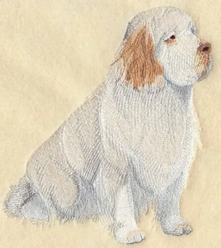 Embroidered Long-Sleeved T-Shirt - Clumber Spaniel C4973 Sizes S - XXL