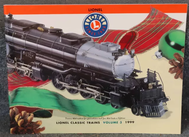 1999 Lionel Volume 3 Classic Model Railroad Train Track Parts Accessory Catalog