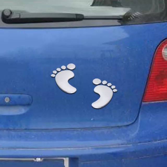 Baby Füße Heckscheiben 3D Aufkleber Auto Sticker Wandtattoo Car Tunin