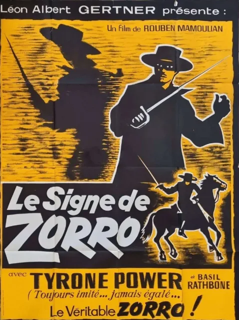 Affiche cinéma originale. Le signe de Zorro/Rouben Mamoulian - 1940 2