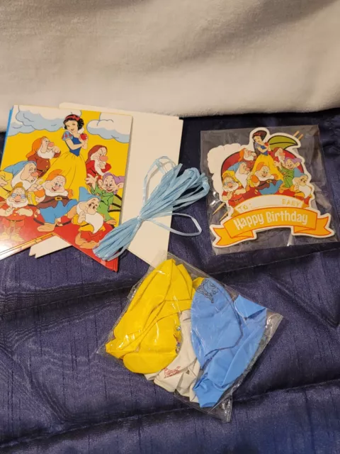 Vintage Snow White & Dwarfs Birthday Decorations