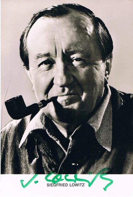 SIEGFRIED LOWITZ, SCHAUSPIELER, original Autogramm auf RüdelKarte