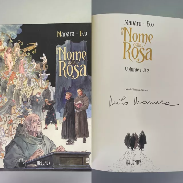 IL NOME DELLA ROSA vol.1 MILO MANARA FIRMATO!!! PRIMA EDIZIONE oblomov  edizioni EUR 69,00 - PicClick IT