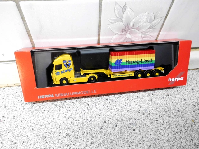 Maquette de camion miniature - Herpa - Volvo FH 16 Gl. XL 2020 - Échelle 1:87 - 15.5 cm Maquette de camion miniature - Herpa - Volvo FH 16 Gl. XL 2020 - Échelle 1:87 - 15.5 cm