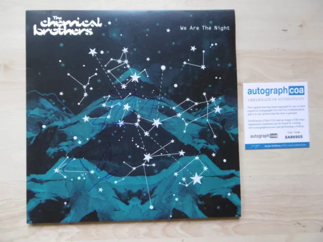 The Chemical Brothers Original Autogramme signed LP-Cover "We Are Th" Vinyl ACOA