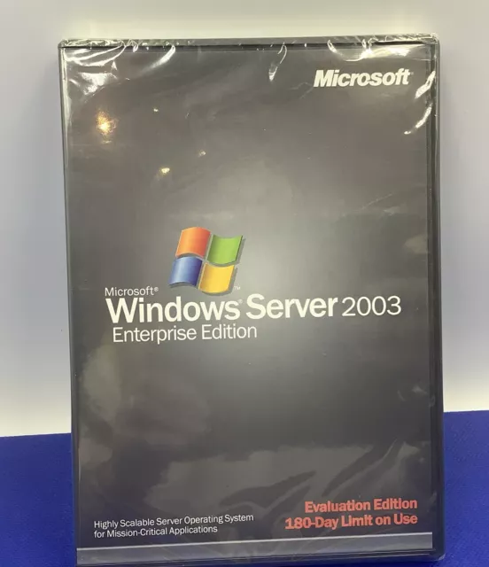 Windows Server 2003 Enterprise Edition nuovo e sigillato