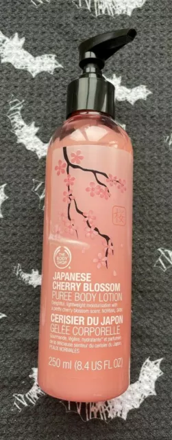 The Body Shop Japanese Cherry Blossom Body Lotion 8.4 Oz, New, Rare, Unopened