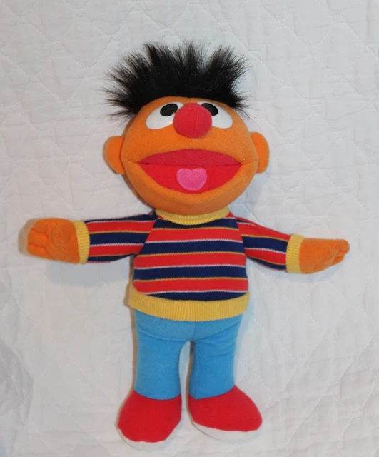 Vintage Fisher Price Sesame Street Ernie Plush Doll 2001 Mattel 12''