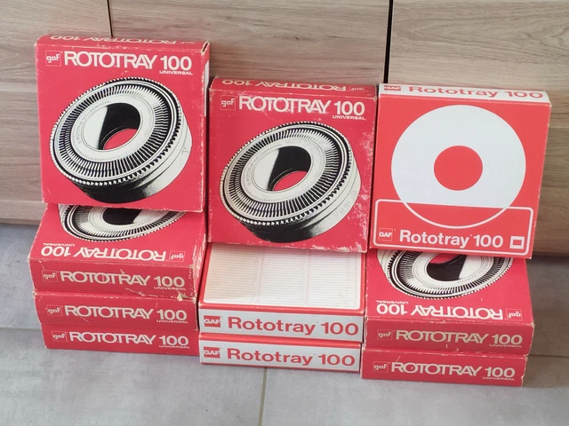 LOT DE 10 / Rototray 1000 Universal / Magasin / Carrousel à diapositive