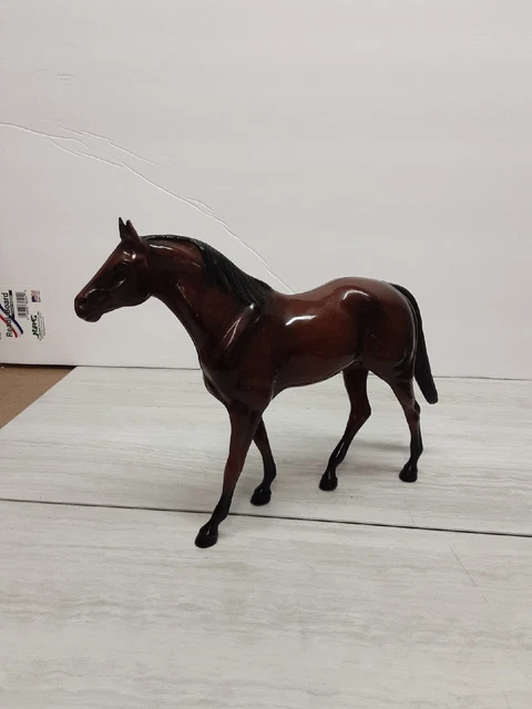 Vintage Hartland Hard Plastic Horse. Brown with Black Mane