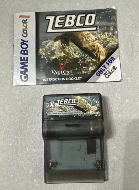ZEBCO FISHING! NINTENDO Gameboy Color GBC Cleaned Tested Authentic Game Boy  $14.99 - PicClick