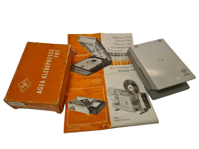 Colleuse Agfa F8S Klebepresse Splicer Pour Films Super 8Mm Type 5256/222 ***