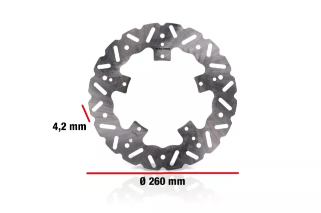 Disque Frein Whoop Disc Ø Externe 260 - Épaisseur 4,2 MM Code: 6218945B Malossi