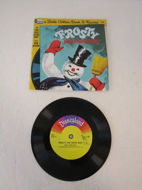 A Disneyland A Little Golden Book & Record 1974 Frosty the Snowman 331/3RPM