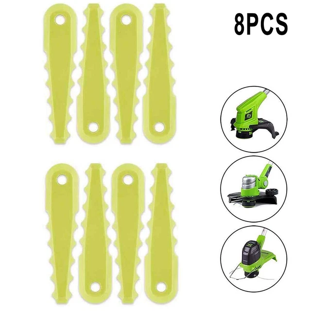 8Pack Lame for 2-in-1 Stringa Teste Seghettato for Ryobi Ricambio Accessori Kit