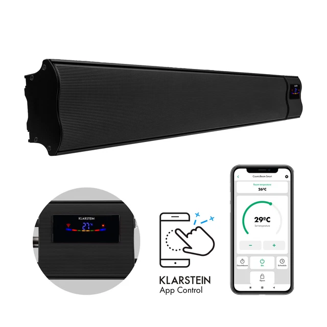 B-Ware Heizstrahler Infrarot Terrassen elektro Heizer Wärme App Control 2400W sc