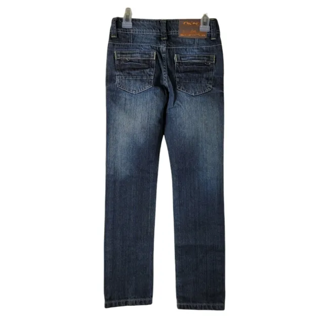 Jeans blu DKNY da ragazza taglia 8 gamba dritta casual tutti i giorni che i bambini indossano in perfette condizioni 2
