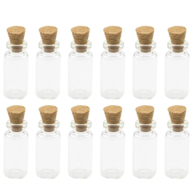 100 Pcs Glasfläschchen Mit Korken Korkflasche Stuck Treibende
